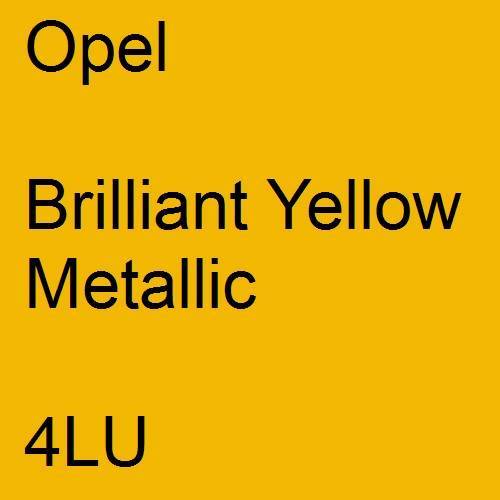 Opel, Brilliant Yellow Metallic, 4LU.